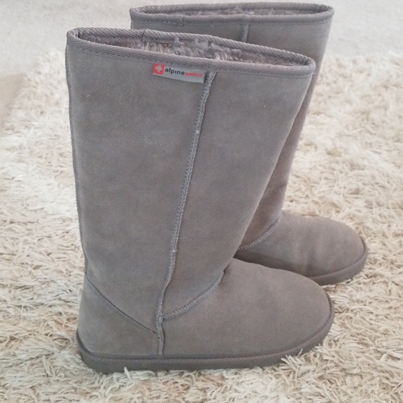 Suede Ugg-Style Boots - Picture 2 of 6